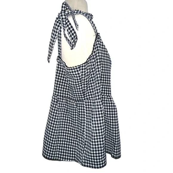 Skies are Blue Gingham Flowy Blouse - Picture 4 of 8